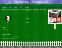 Tablet Screenshot of cowlculator.com